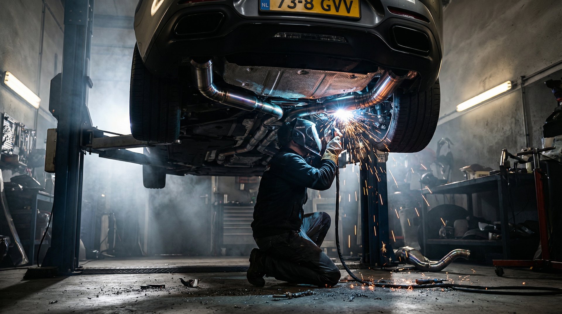 黑料修车改装视频-排气系统